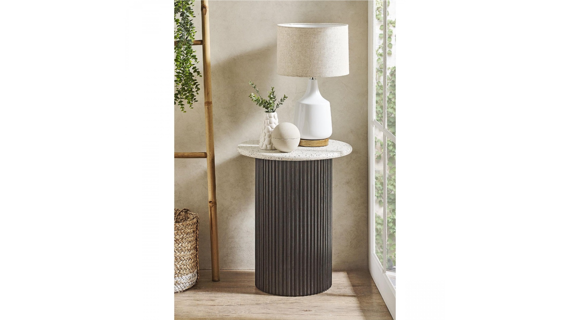 Kea Round Bedside Table