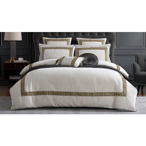 Olympia Ivory Quilt Cover Set