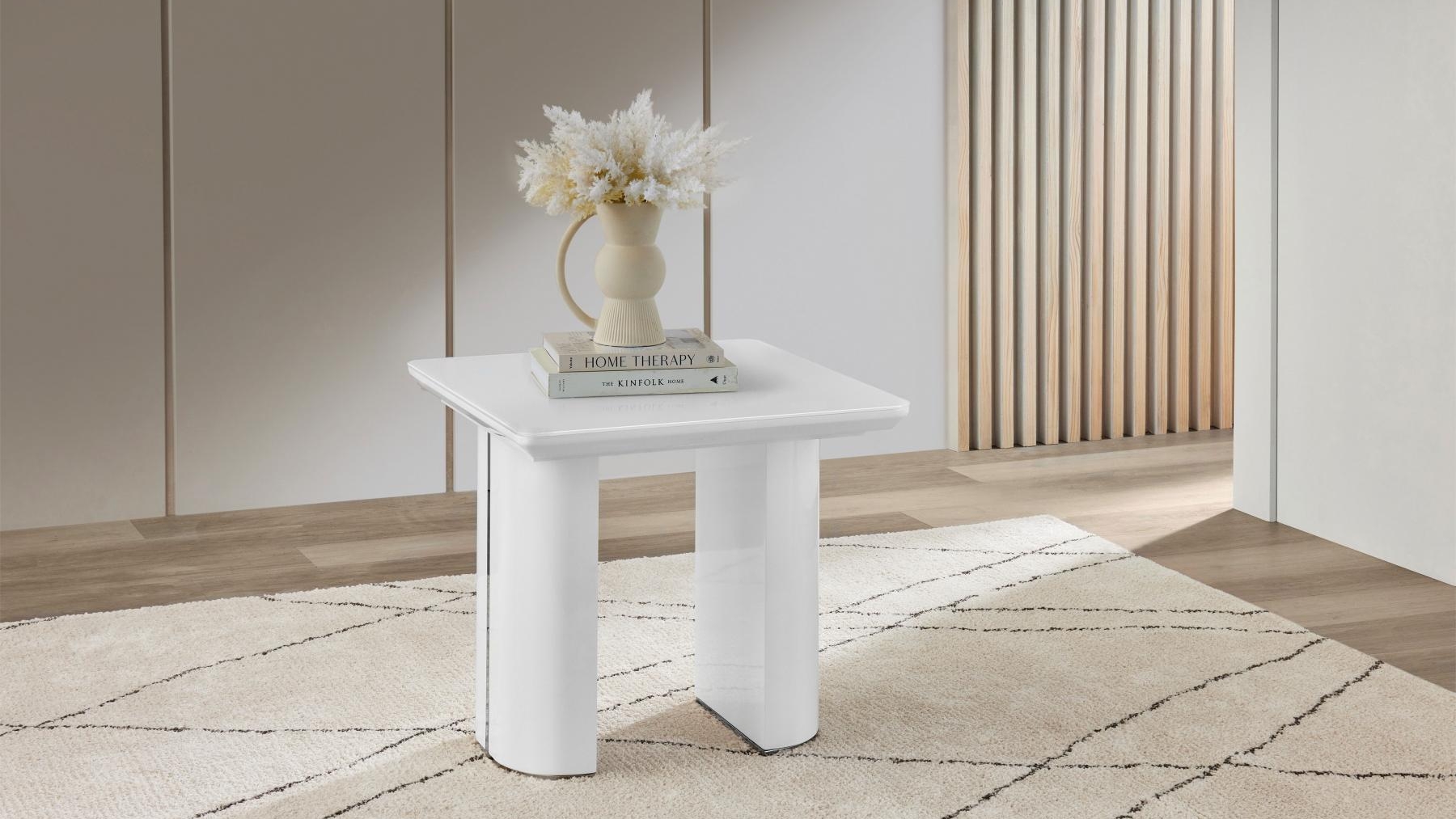 Bolero White Lamp Table