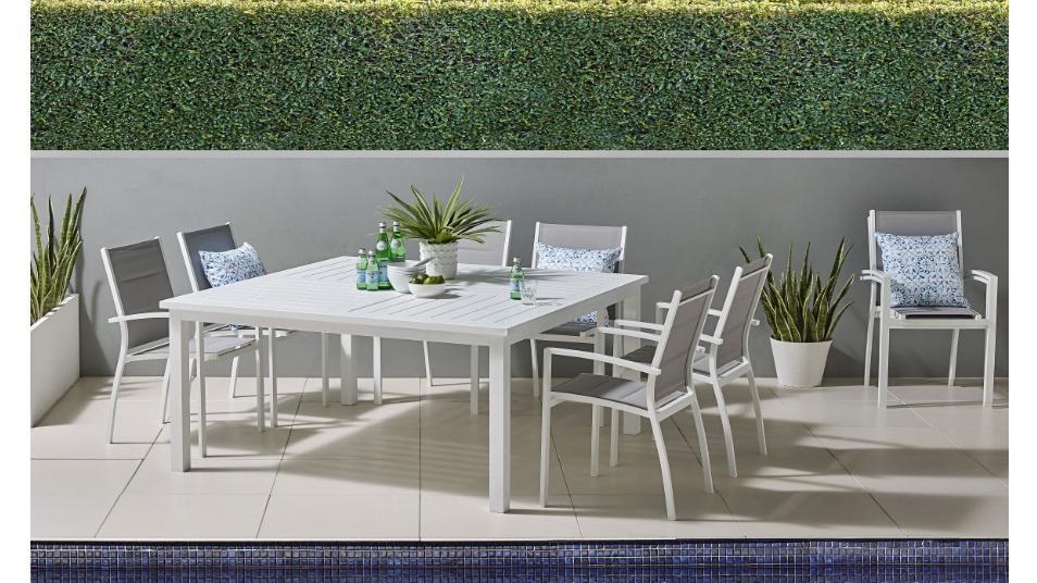 Burano Outdoor 160cm Dining Table - White