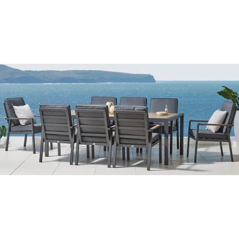 Caracas 9-Piece Outdoor Dining Setting
