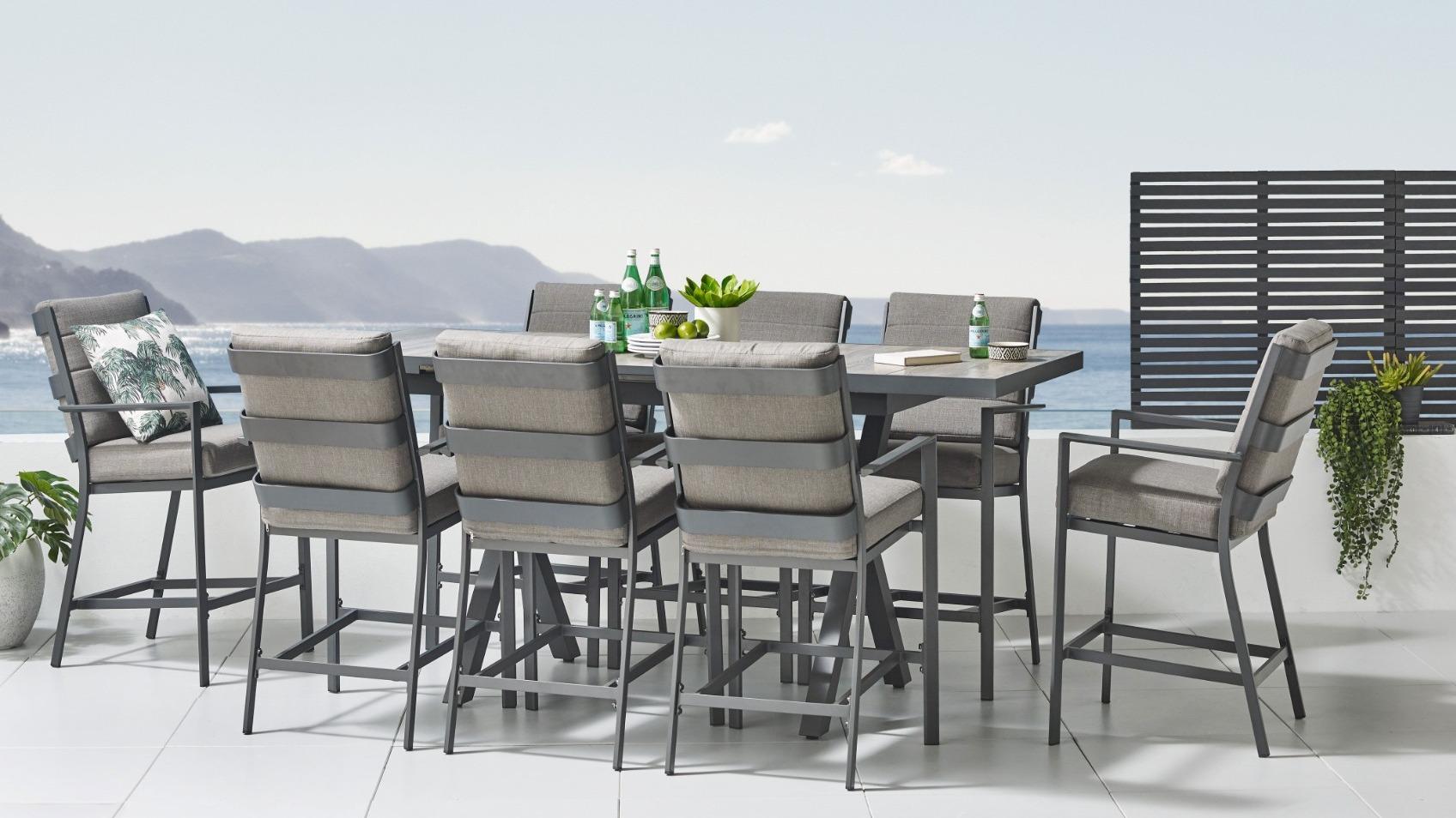 Tuscany 9-Piece Outdoor Extension Bar Setting