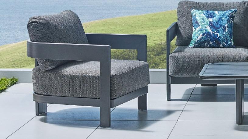 Bali Outdoor Armchair - Charcoal