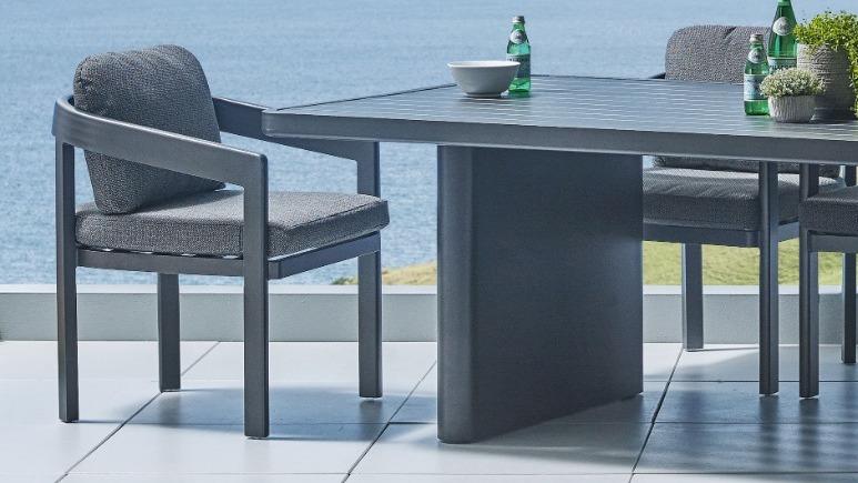 Bali Outdoor Dining Chair - Charcoal