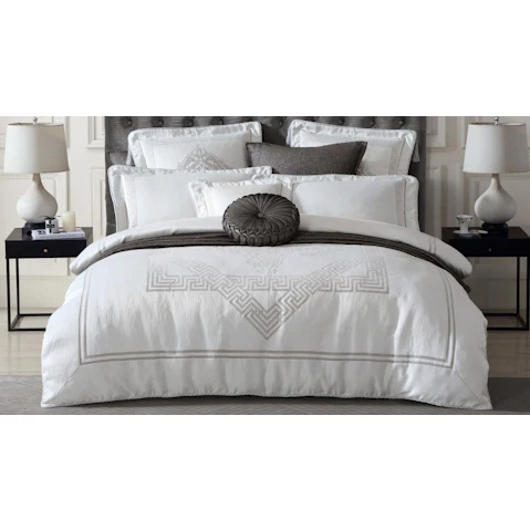 Empire Ivory Quilt Cover Set - Queen