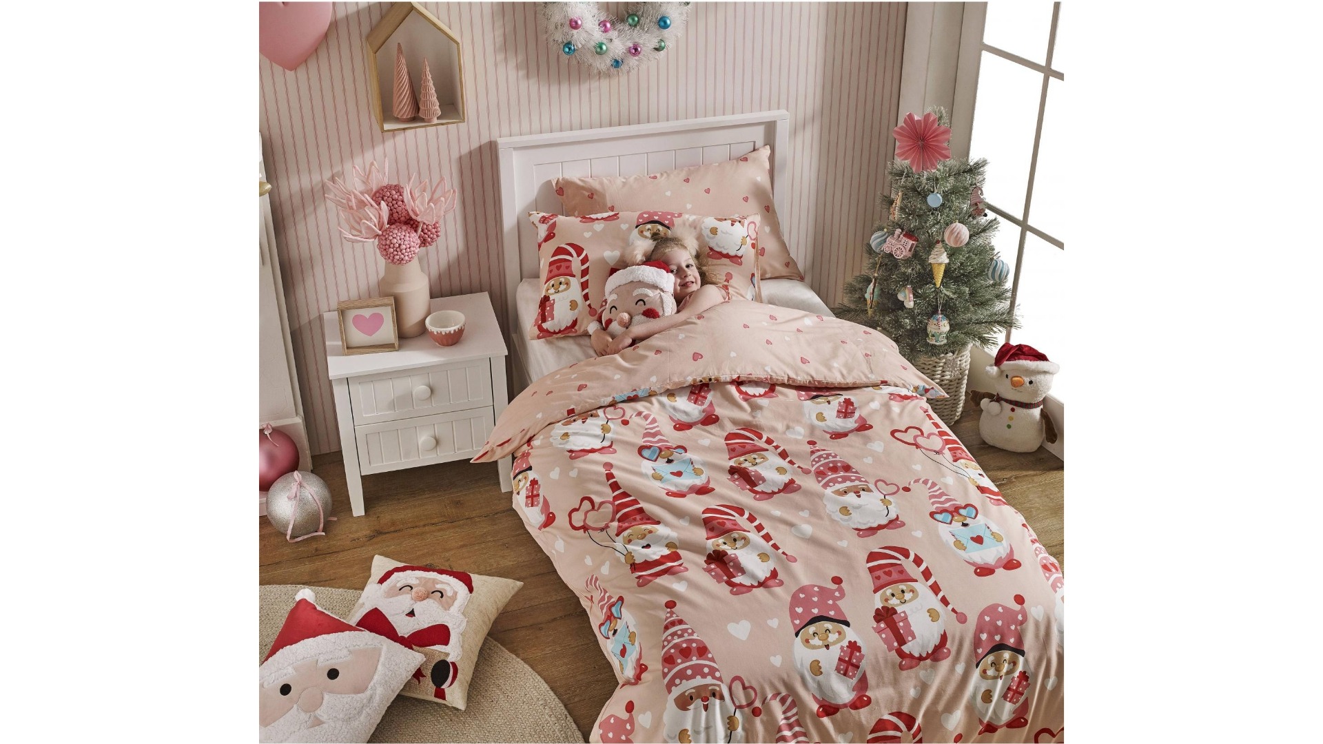 Brushed Cotton Next Children's Christmas Bedding Next Grey