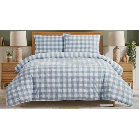 L'Avenue Quinn Blue Quilt Cover Set