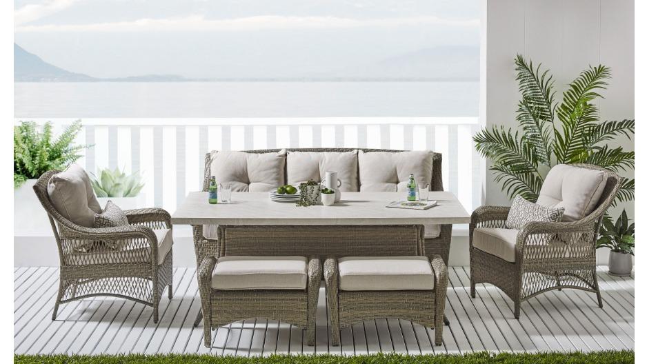Ava II 6-Piece Outdoor Lounge/Dining Setting