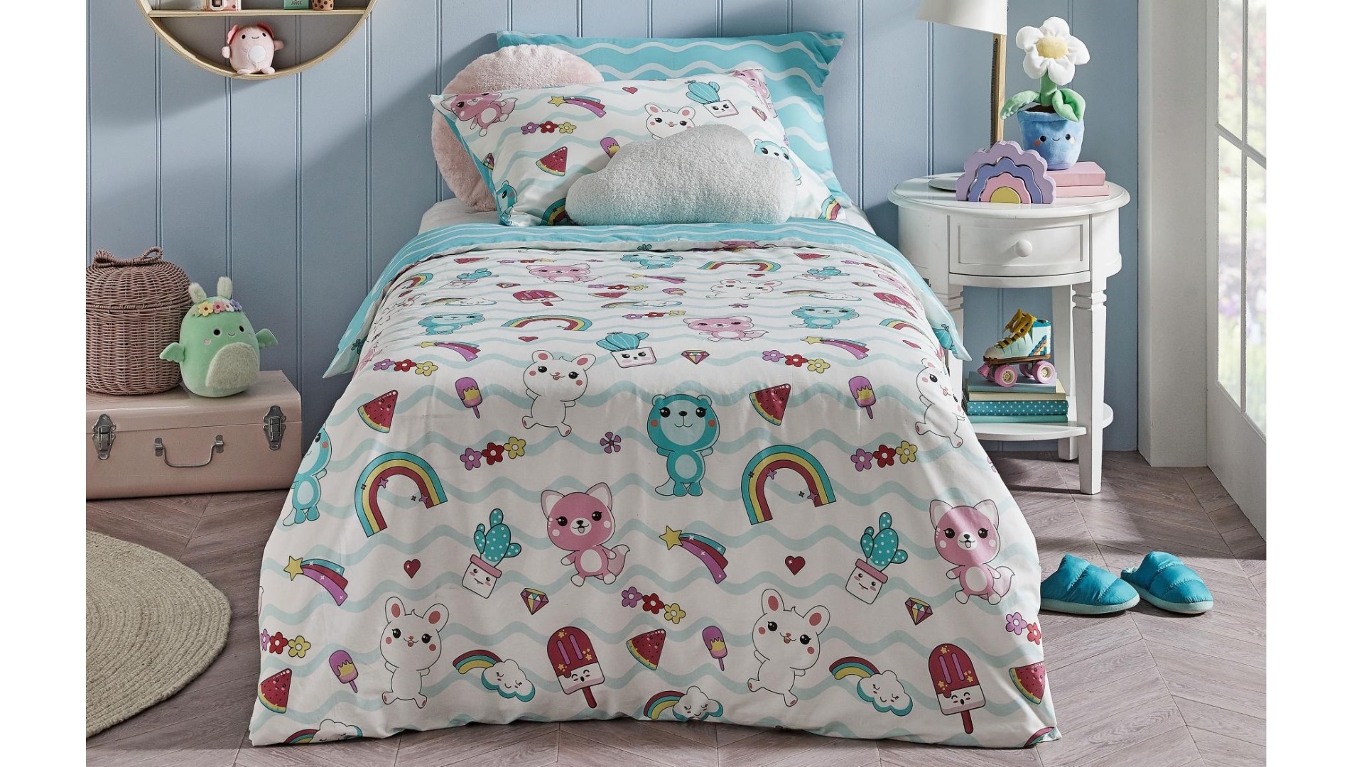 Kayo Cotton Quilt Cover Set - Double