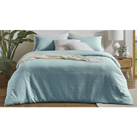 L'Avenue Myra Blue Quilt Cover Set