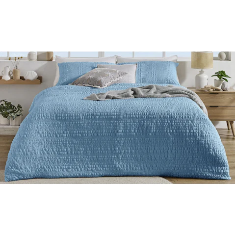 L'Avenue Jaxon Dusk Blue Quilt Cover Set