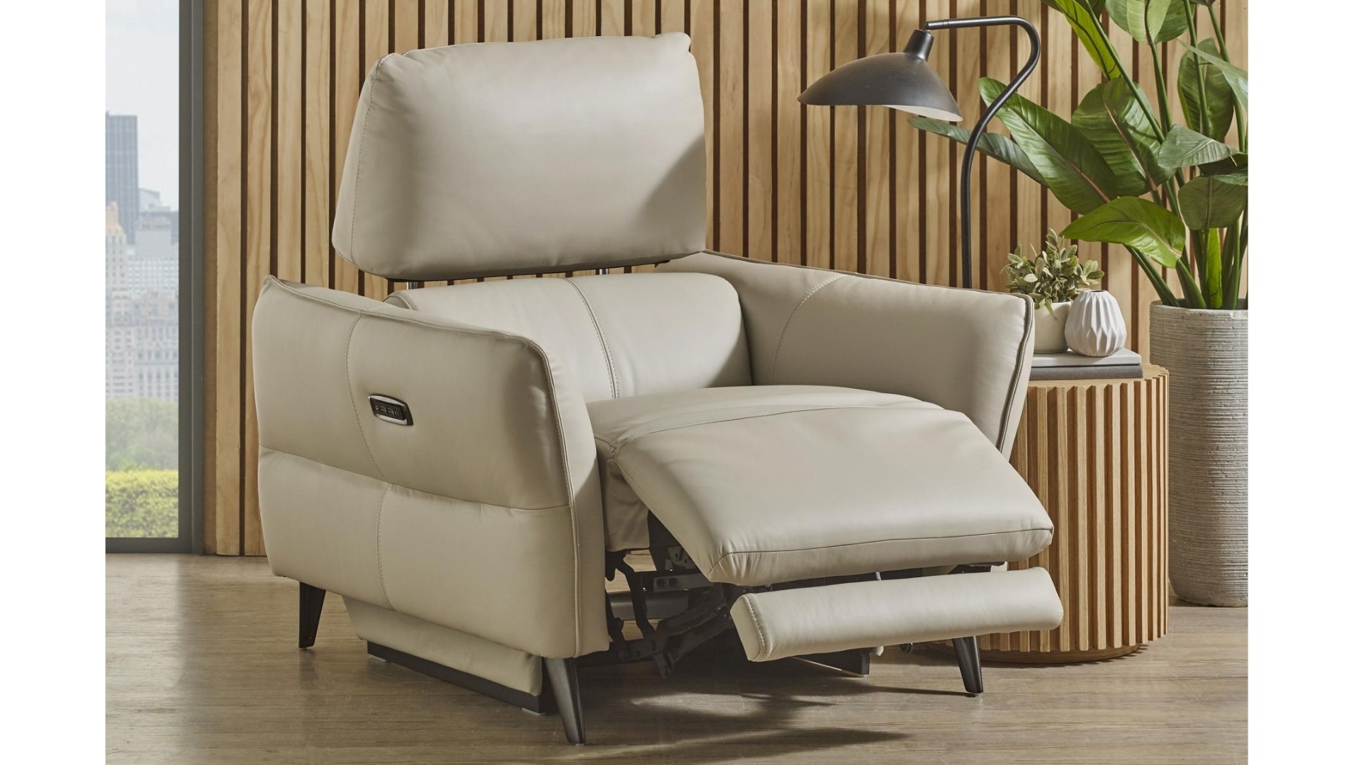 Sego Leather Powered Recliner Armchair