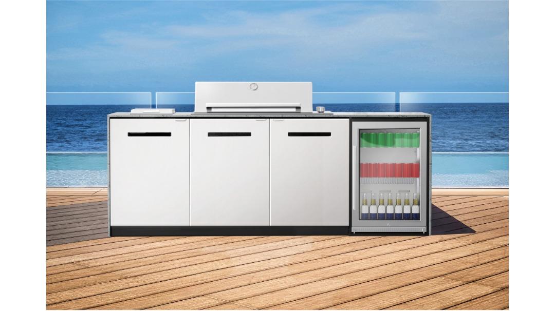 Euro Georgia 6-Burner Outdoor Kitchen Cabinetry