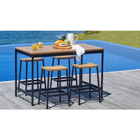 Bendigo 5-Piece Outdoor Bar Setting