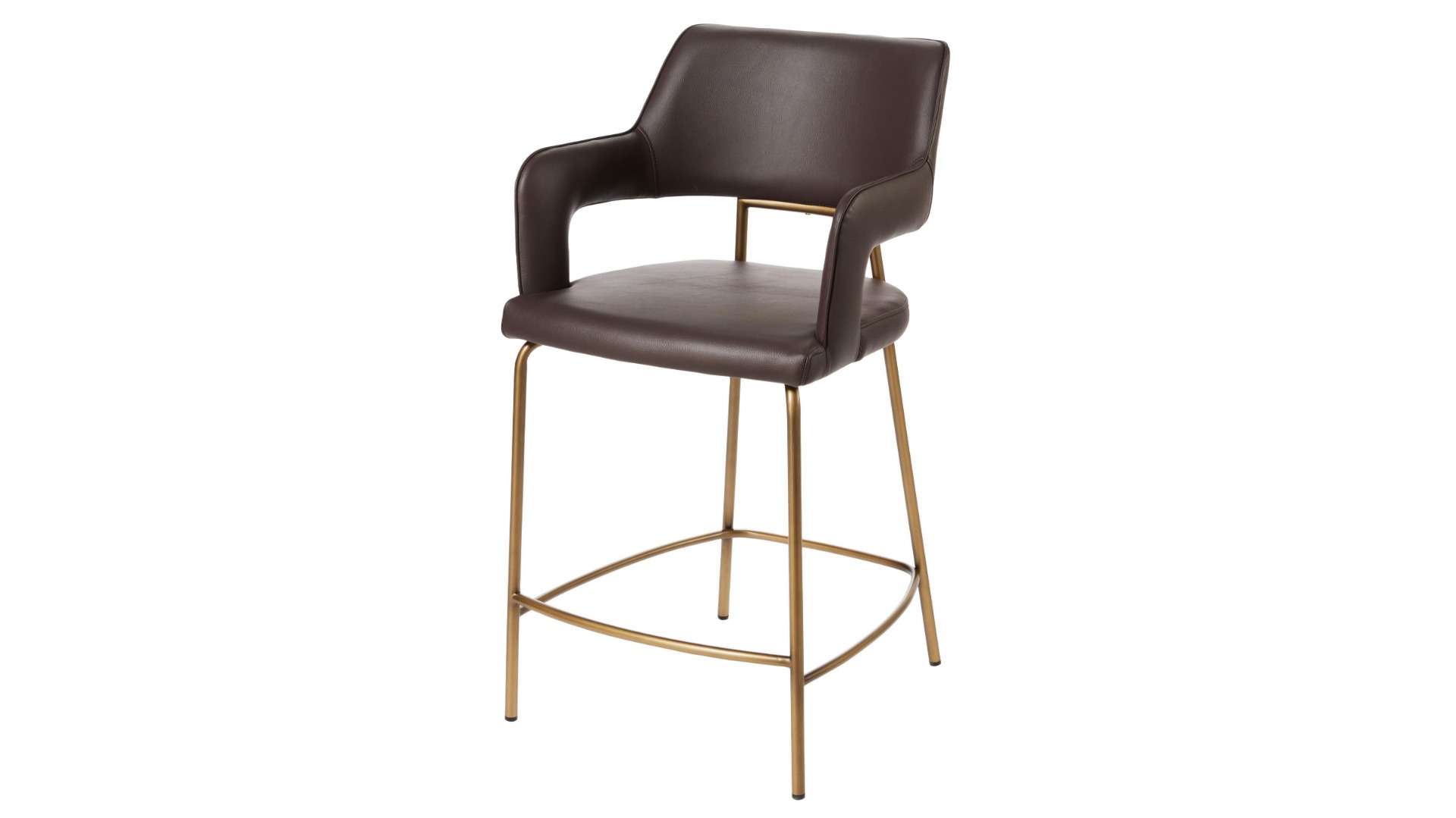 Lucianne PU Bar Stool - Chocolate