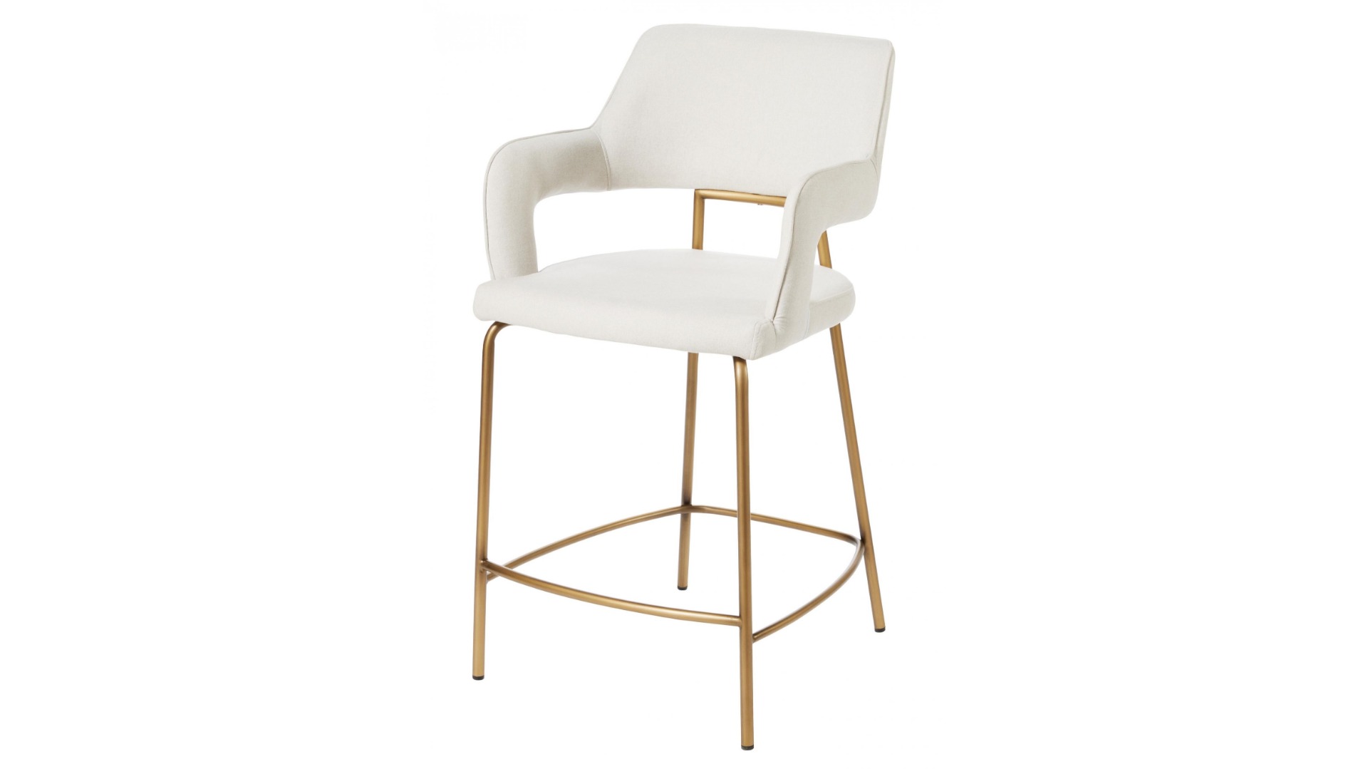 Lucianne Fabric Bar Stool - Cream
