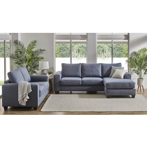 Brompton 2-Piece Fabric Lounge Suite