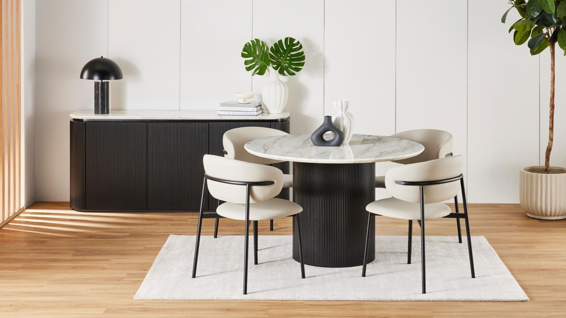 Anika 5-Piece Round Dining Setting