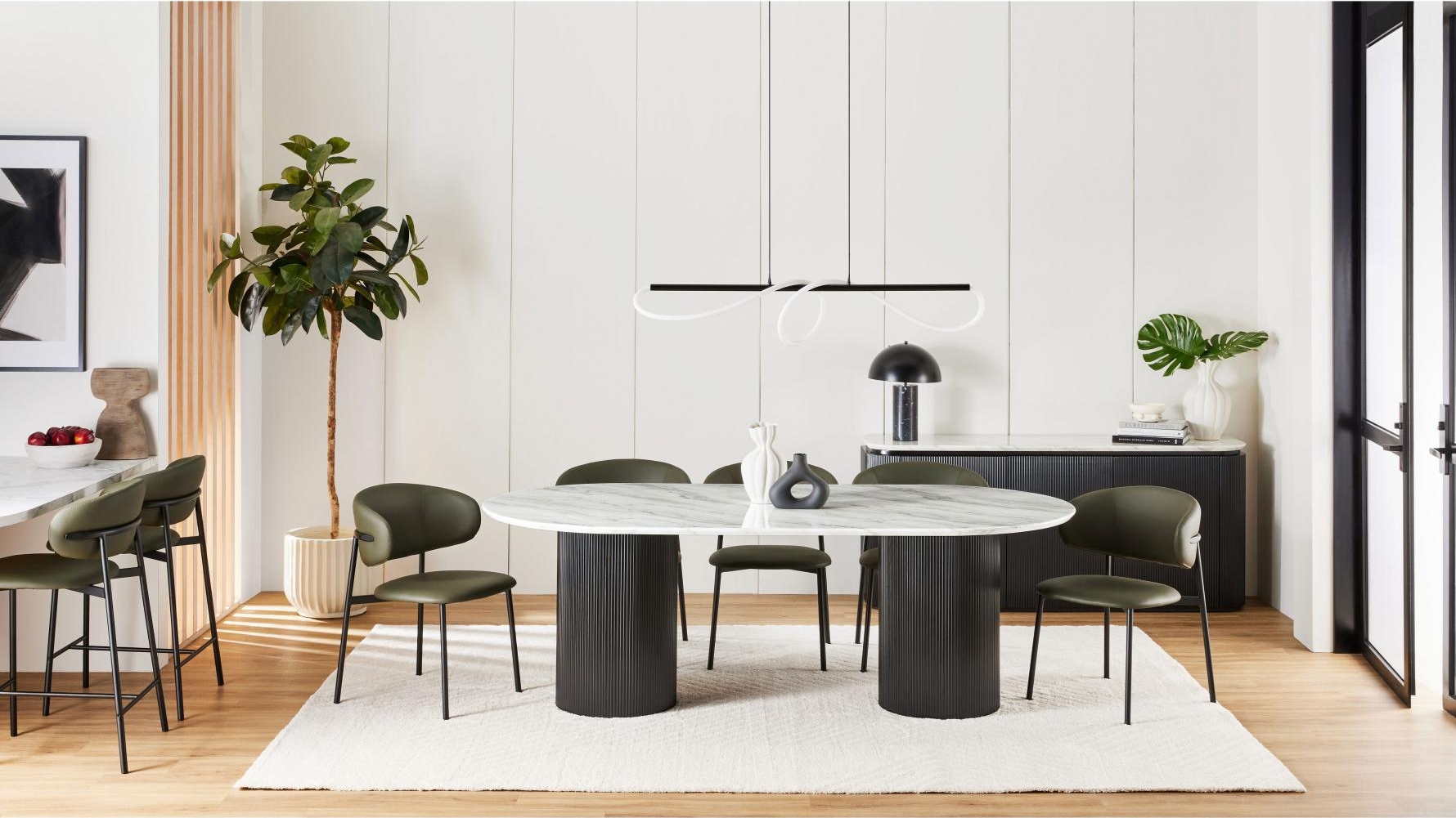 Anika Oval Dining Table | Harvey Norman