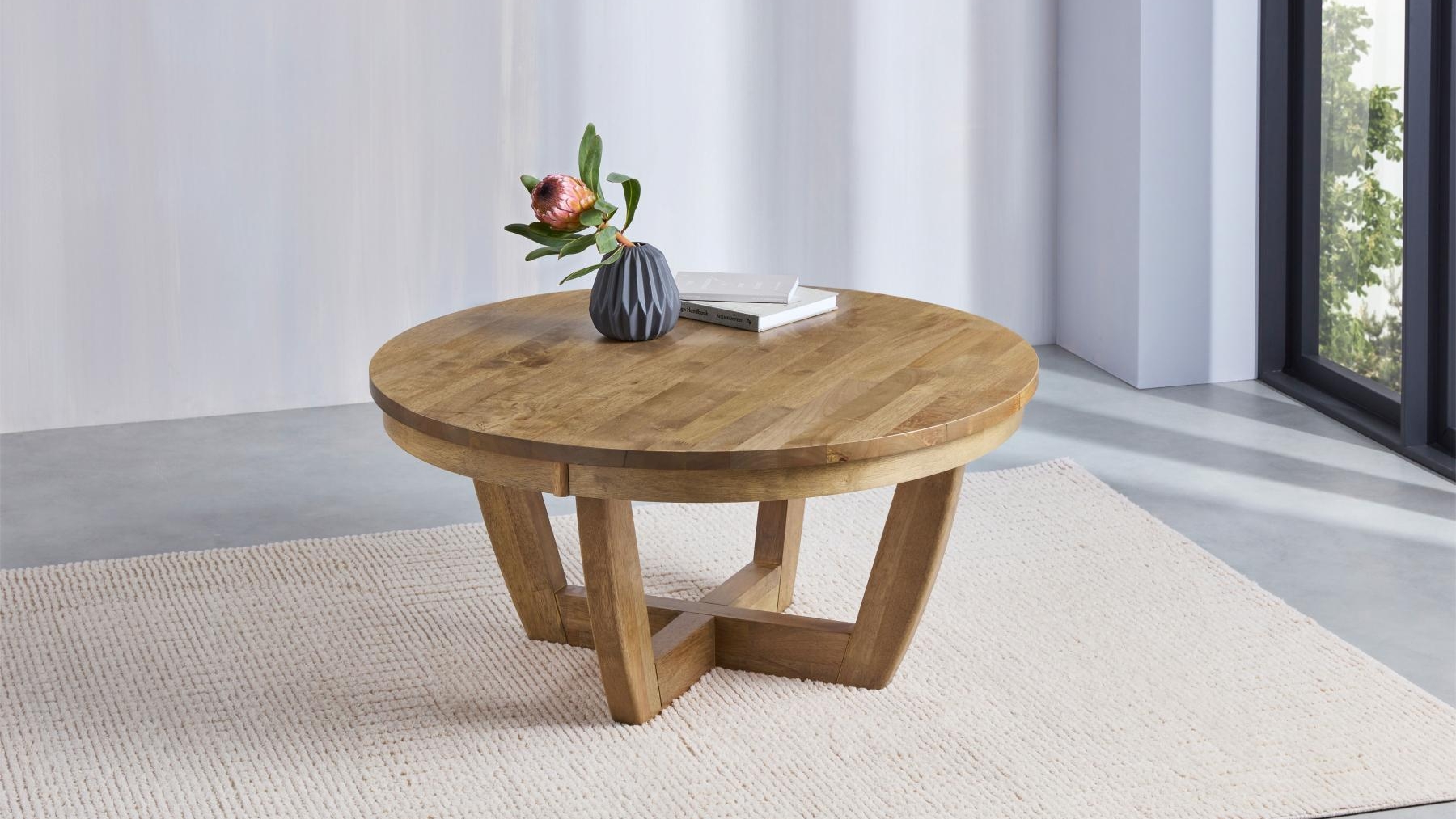 Jasper Round Coffee Table | Harvey Norman