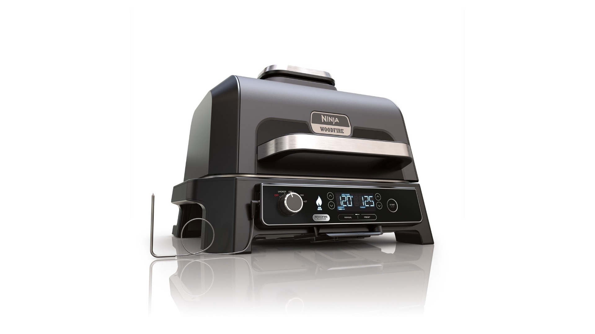 Ninja Woodfire Pro XL Outdoor Electric BBQ, Grill, Air Fryer and Smoker