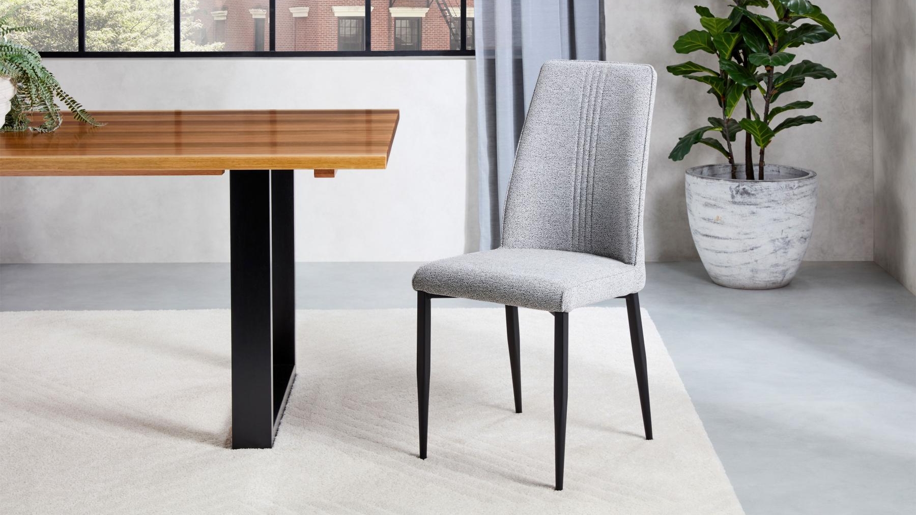 Sierra Grey Fabric Dining Chair