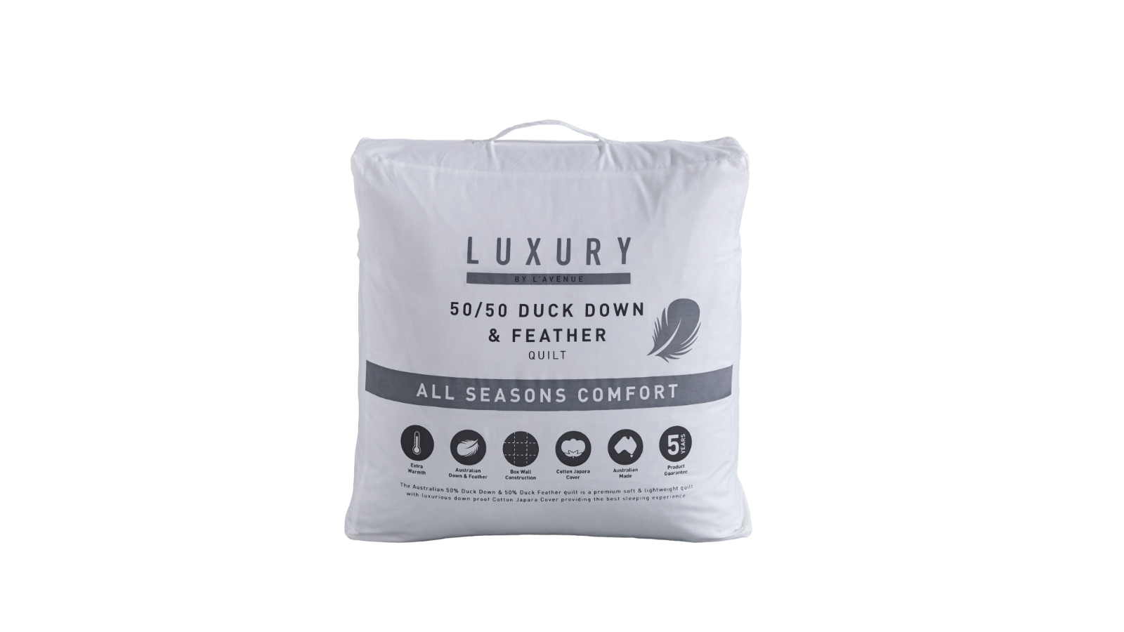 L'Avenue 50/50 Duck Down & Feather Quilt - Super King