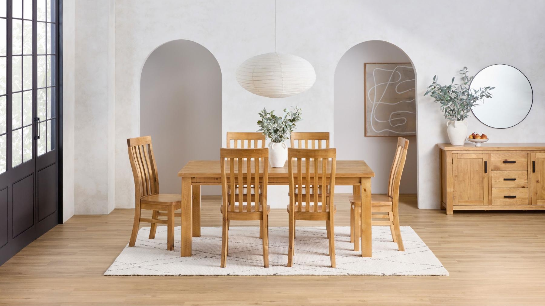 Cobar Light Oak Dining Table Set