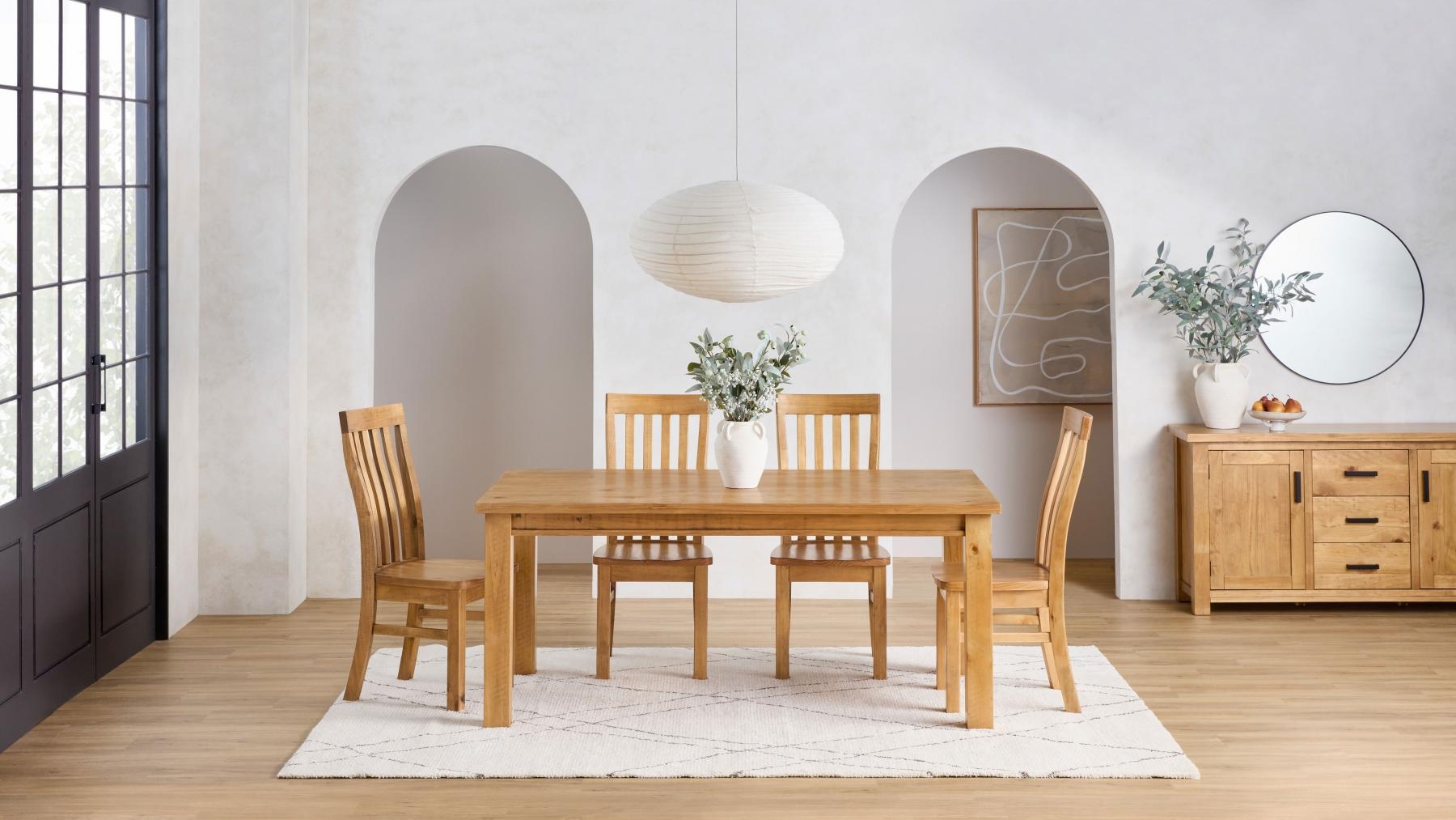Cobar Light Oak Dining Table | Harvey Norman