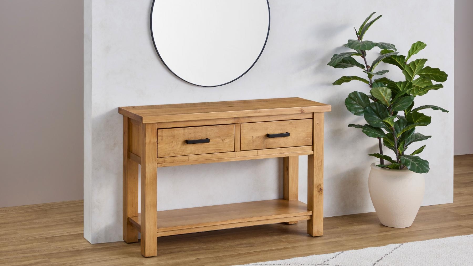 Cobar Light Oak Hall Table | Harvey Norman