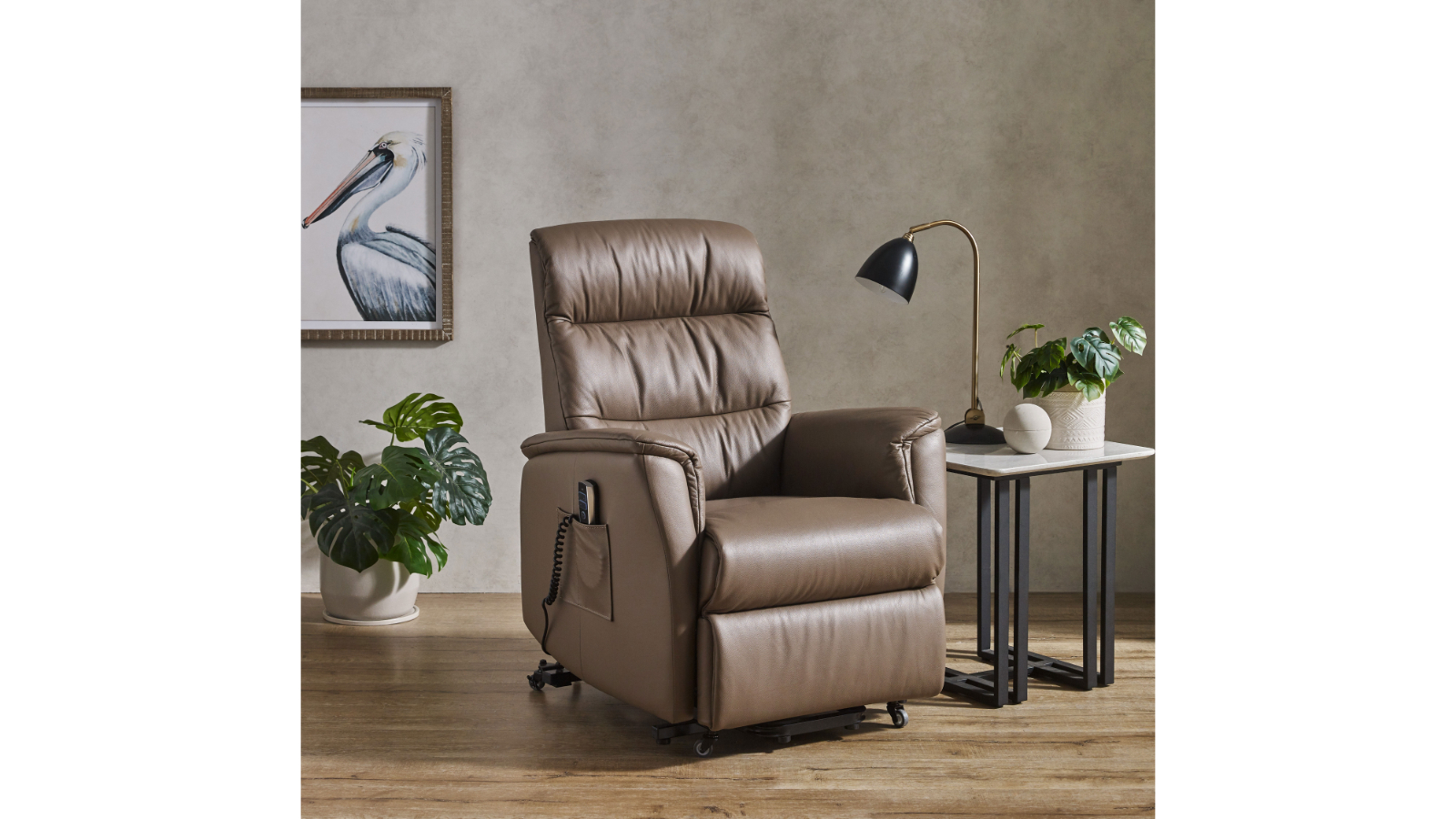 Cisco Leather Dual Motor Lift Chair