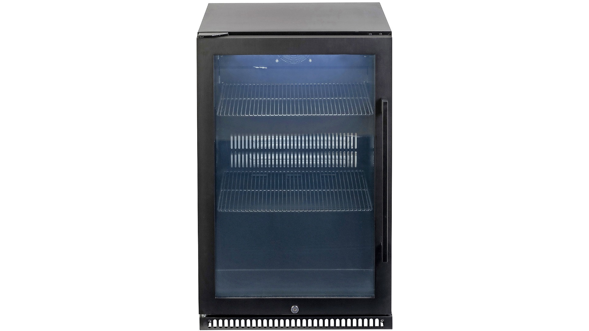Euro 118L Outdoor Beverage Cooler with Left Hand Hinge - Black
