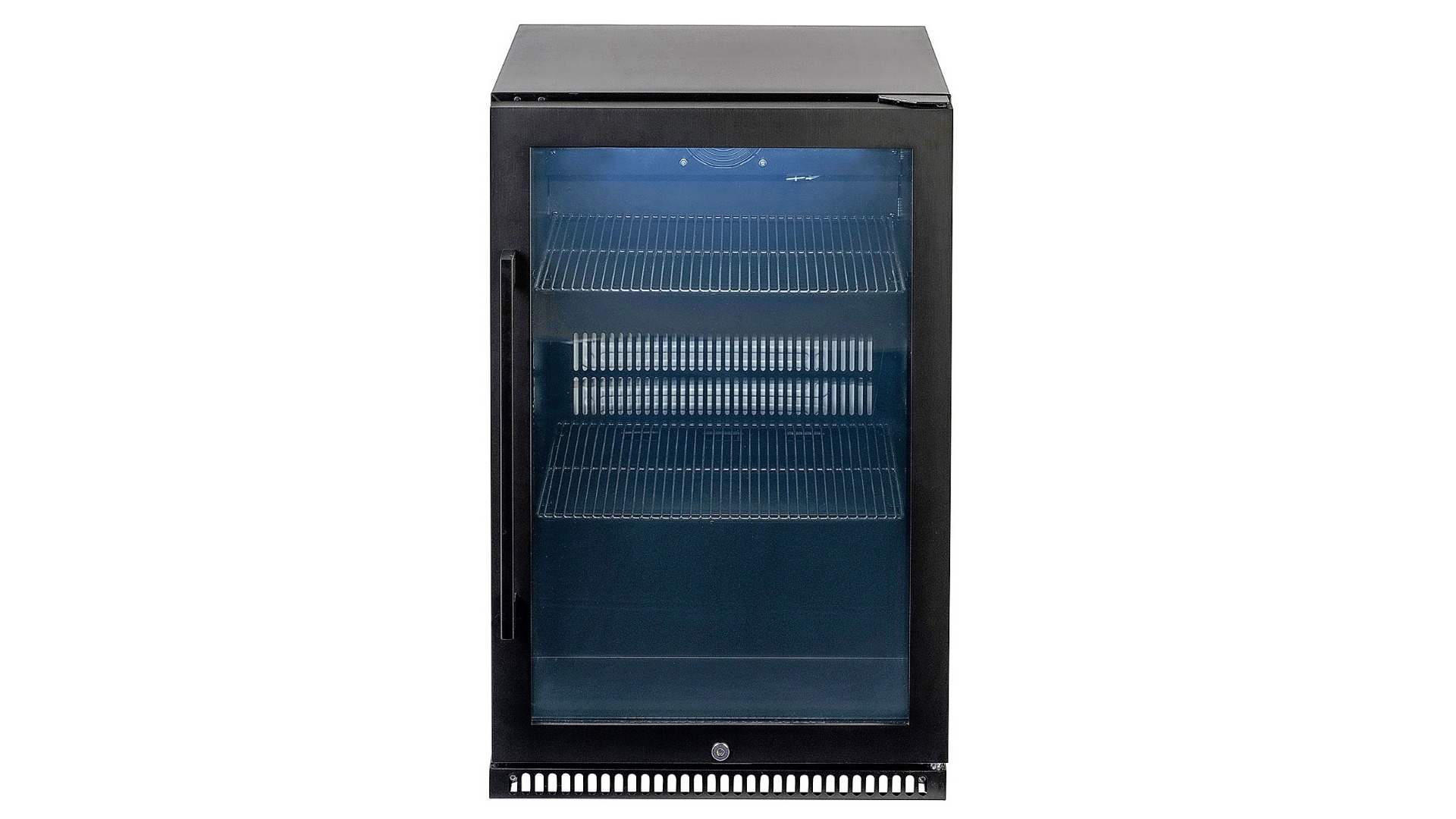 Euro 118L Outdoor Beverage Cooler with Right Hand Hinge - Black