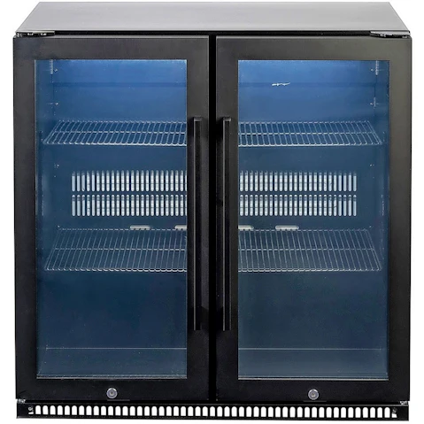 Euro 2-Door 190L Outdoor Beverage Cooler - Black