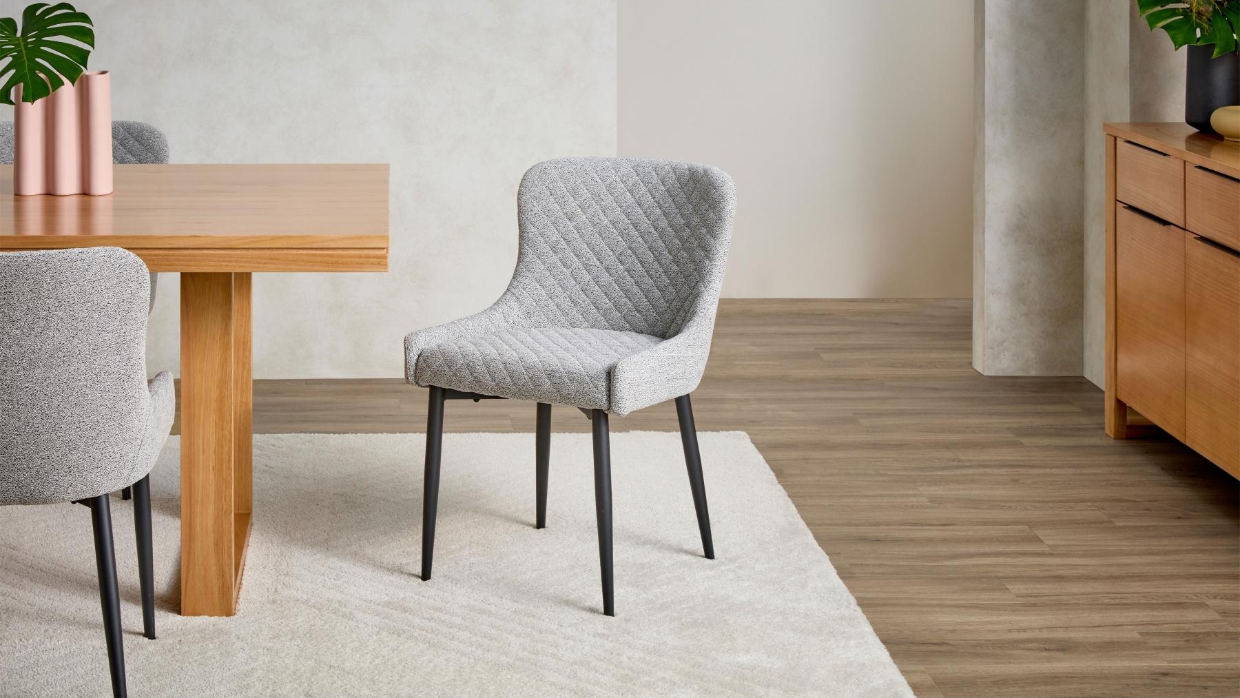 Avalon Grey Fabric Dining Chair 