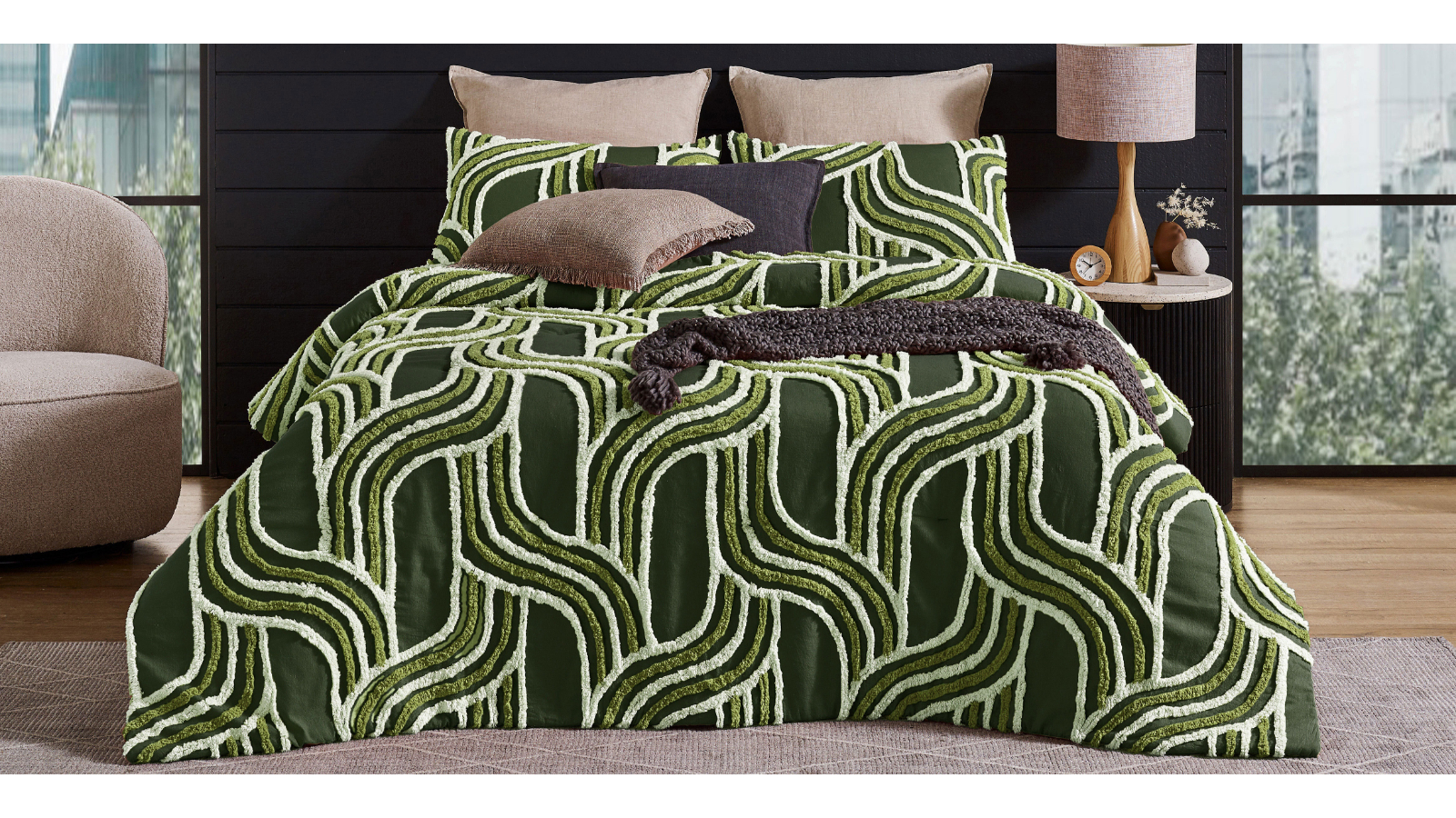 L'Avenue Jordy Forest Quilt Cover Set - Double
