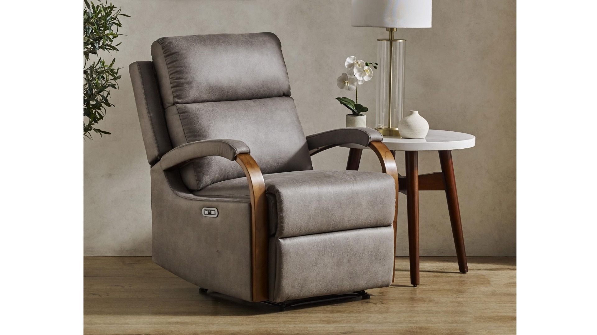 Kilmore Fabric Powered Recliner Armchair