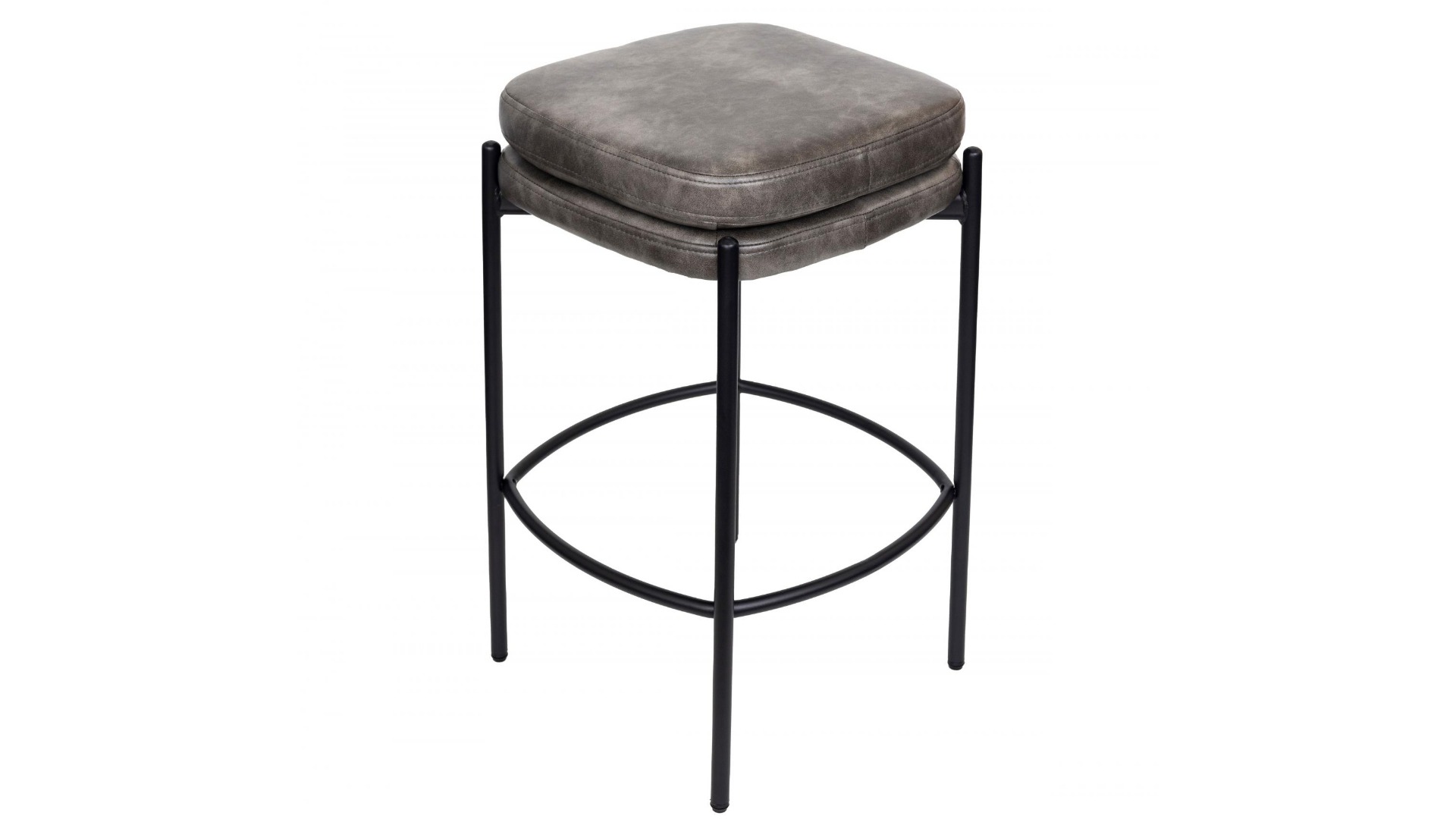 Lyre Bar Stool - Grey PU