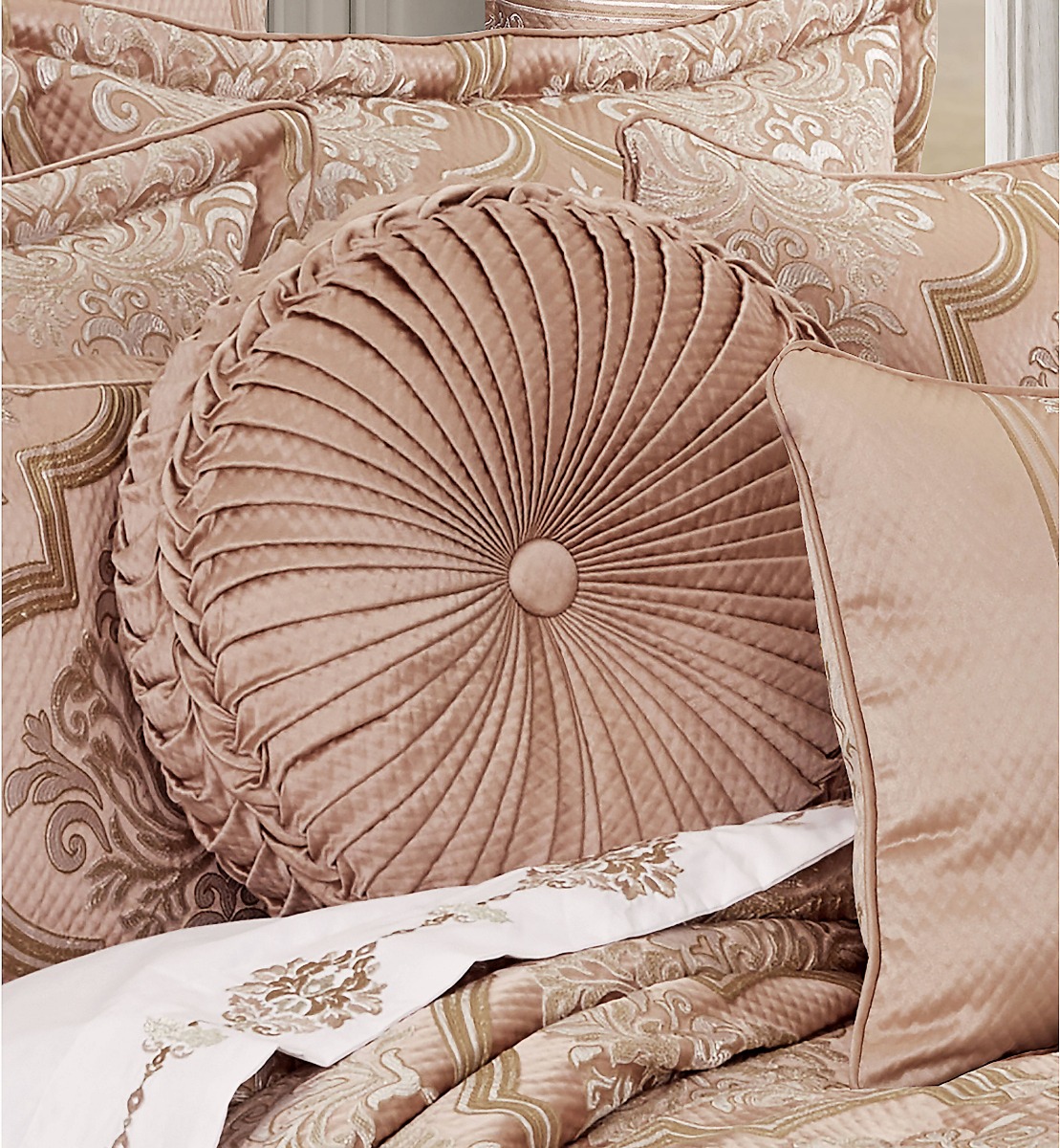 Rosewater Round Cushion