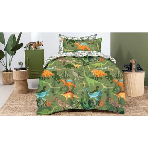 Trex Dino Quilt Cover Set