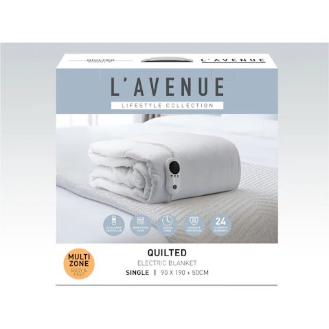 L'Avenue Quilted Electric Blanket