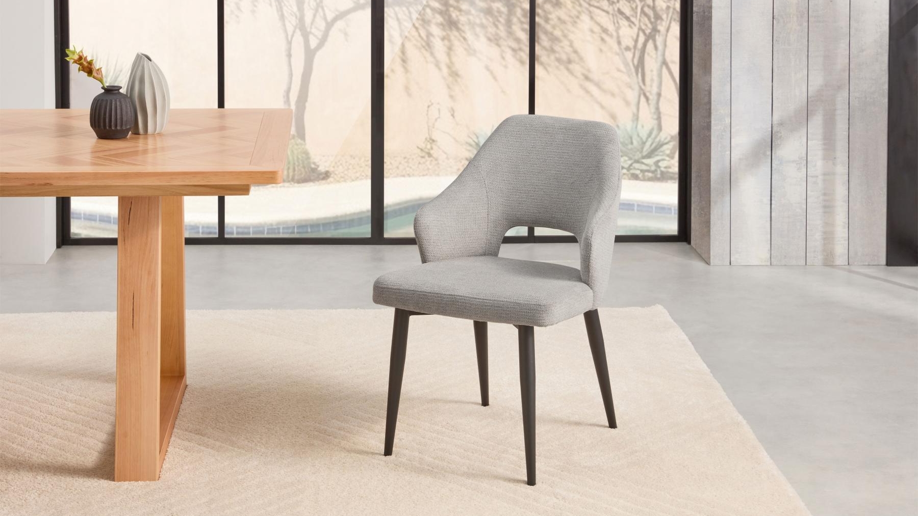 Regalia Grey Fabric Dining Chair