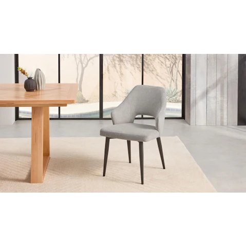 Regalia Grey Fabric Dining Chair