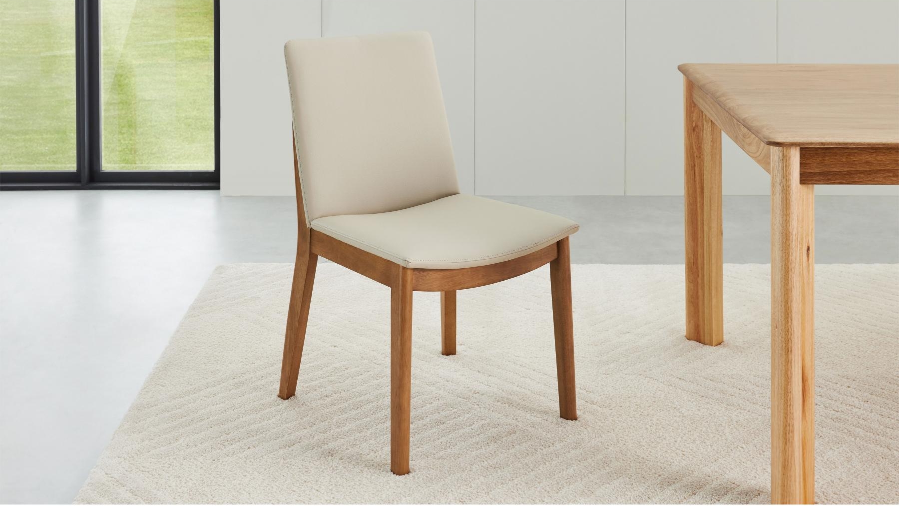 Luella Wheat PU Dining Chair