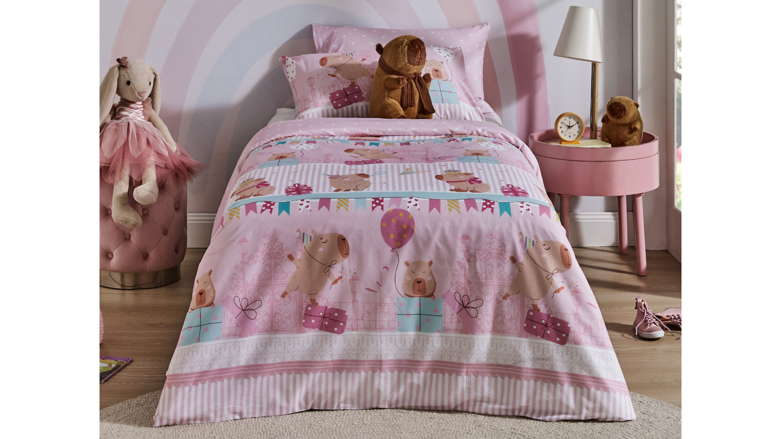 Capybara Quilt Cover Set - Single