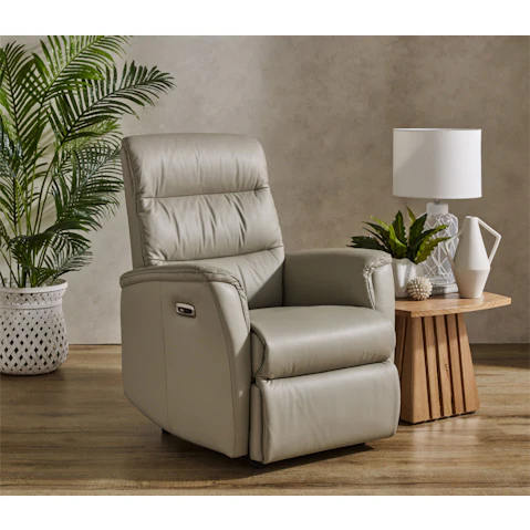 Cisco Leather Powered Recliner Armchair