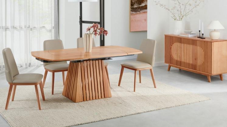 Emerson 5-Piece D-End Extension Dining Table Set