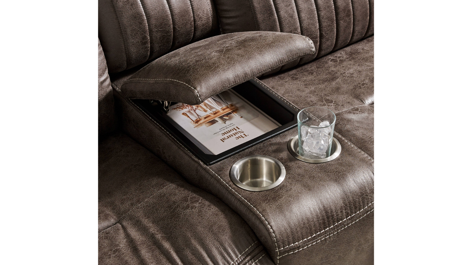 Rigel 5-Seater Powered Modular Recliner Sofa with Right-Hand Facing Console