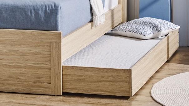 Seashell King Single Alpine Oak Trundle