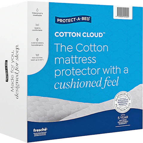 Protect-A-Bed Cotton Cloud Queen Waterproof Mattress Protector